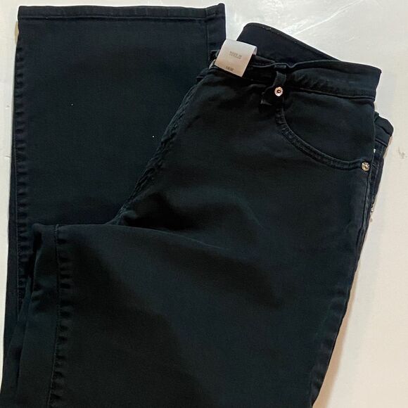 VTG,Levi's 550 Women’s Black Charcoal Relaxed Boot Cut Straight Jeans Size 16M - Picture 4 of 16